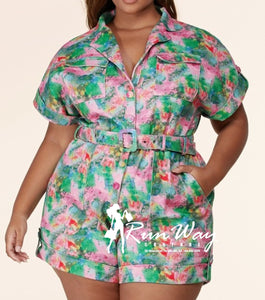 Color My Story Curvy Romper